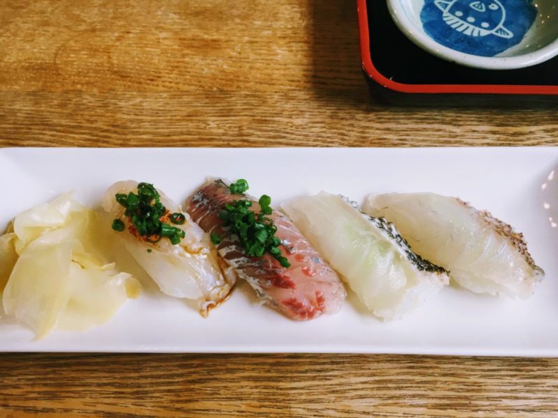 宗像ランチ「升風庵」蕎麦と地魚の握り寿司